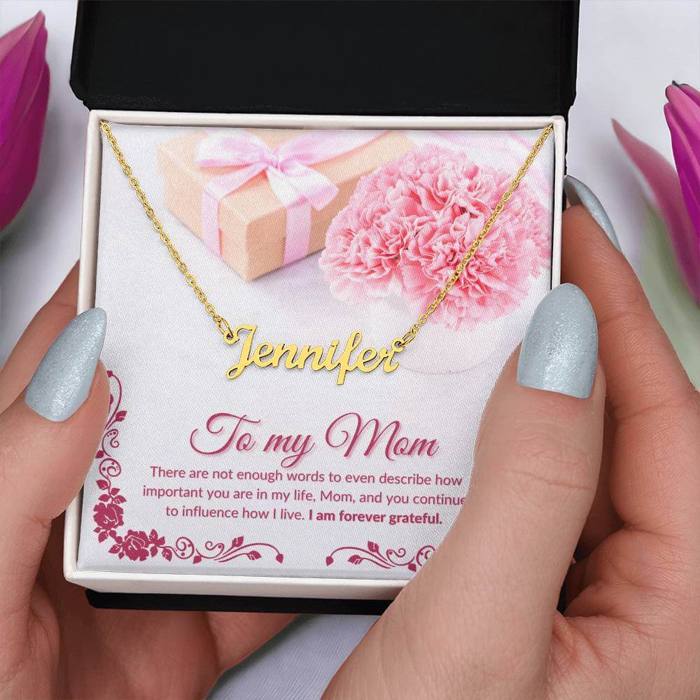 To My Mom Personalized Name Necklace, Personalized Name Necklace From Daughter, Personalized Name Necklace From Son, Housewarming Gift - Best Today's Gifts