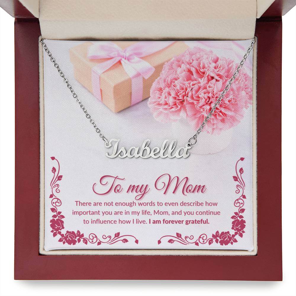 To My Mom Personalized Name Necklace, Personalized Name Necklace From Daughter, Personalized Name Necklace From Son, Housewarming Gift - Best Today's Gifts