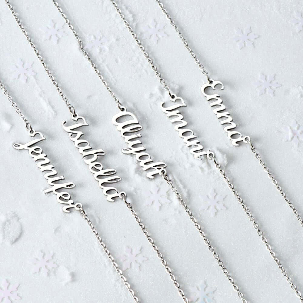 Personalized Name Necklace Without Message Card, Gift for Mom, Gift for Sister, Gift for Wife, Gift for Girlfriend, Personalized Gift - Best Today's Gifts