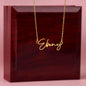 To My Mom Signature Name Necklace, Signature Name Necklace From Daughter, Signature Name Necklace From Son, Housewarming Gift For Mom - Best Today's Gifts
