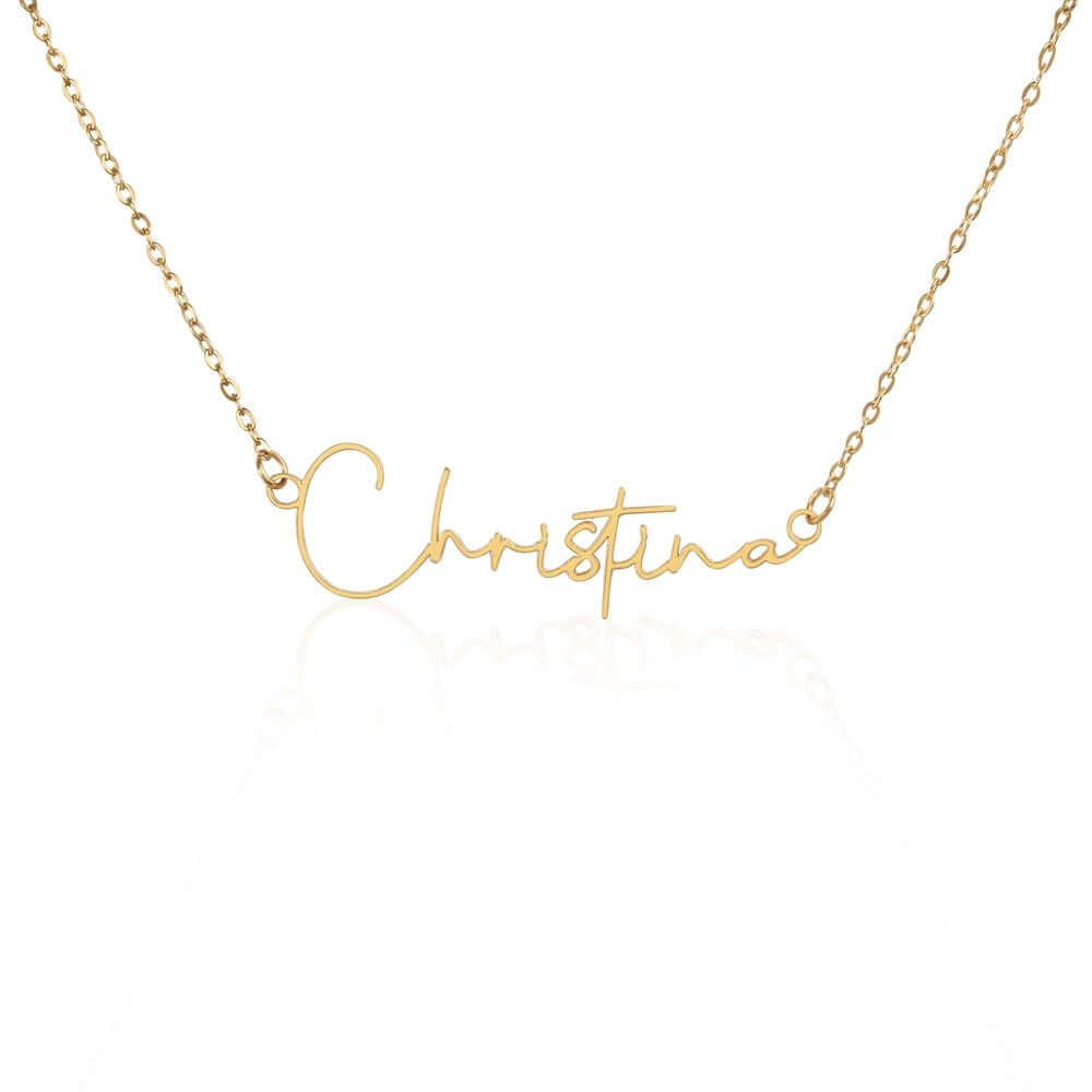 Signature Name Necklace Without Message Card, Gift for Mom, Gift for Sister, Gift for Wife, Gift for Girlfriend, Personalized Gift - Best Today's Gifts