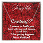 To My Wife Personalized Heart Name Necklace, From Husband, Anniversary Gift for Wife, Sentimental Gift for Wife, Birthday Gift for Wife - Best Today's Gifts