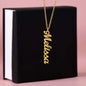 Vertical Name Necklace Without Message Card, Gift for Mom, Gift for Sister, Gift for Wife, Gift for Girlfriend, Personalized Gift - Best Today's Gifts