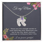 To My Mom Engraved Baby Feet Necklace with Birthstone, Housewarming Gift For My Mom - Best Today's Gifts