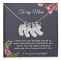 To My Mom Engraved Baby Feet Necklace with Birthstone, Housewarming Gift For My Mom - Best Today's Gifts