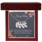 To My Mom Engraved Baby Feet Necklace with Birthstone, Housewarming Gift For My Mom - Best Today's Gifts