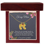 To My Mom Engraved Baby Feet Necklace with Birthstone, Housewarming Gift For My Mom - Best Today's Gifts