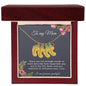 To My Mom Engraved Baby Feet Necklace with Birthstone, Housewarming Gift For My Mom - Best Today's Gifts