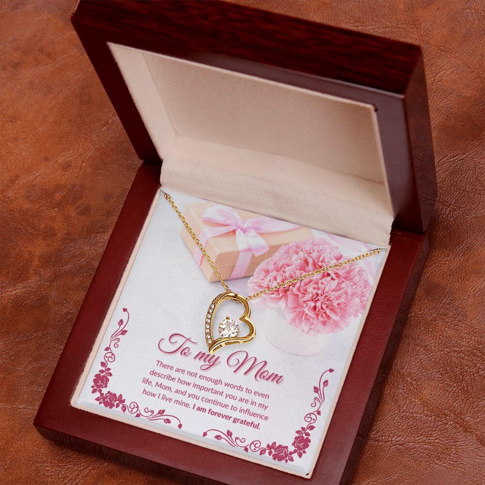 To My Mom Forever Love Necklace, Forever Love Necklace From Daughter, Forever Love Necklace From Son, Housewarming Gift For My Mom - Best Today's Gifts