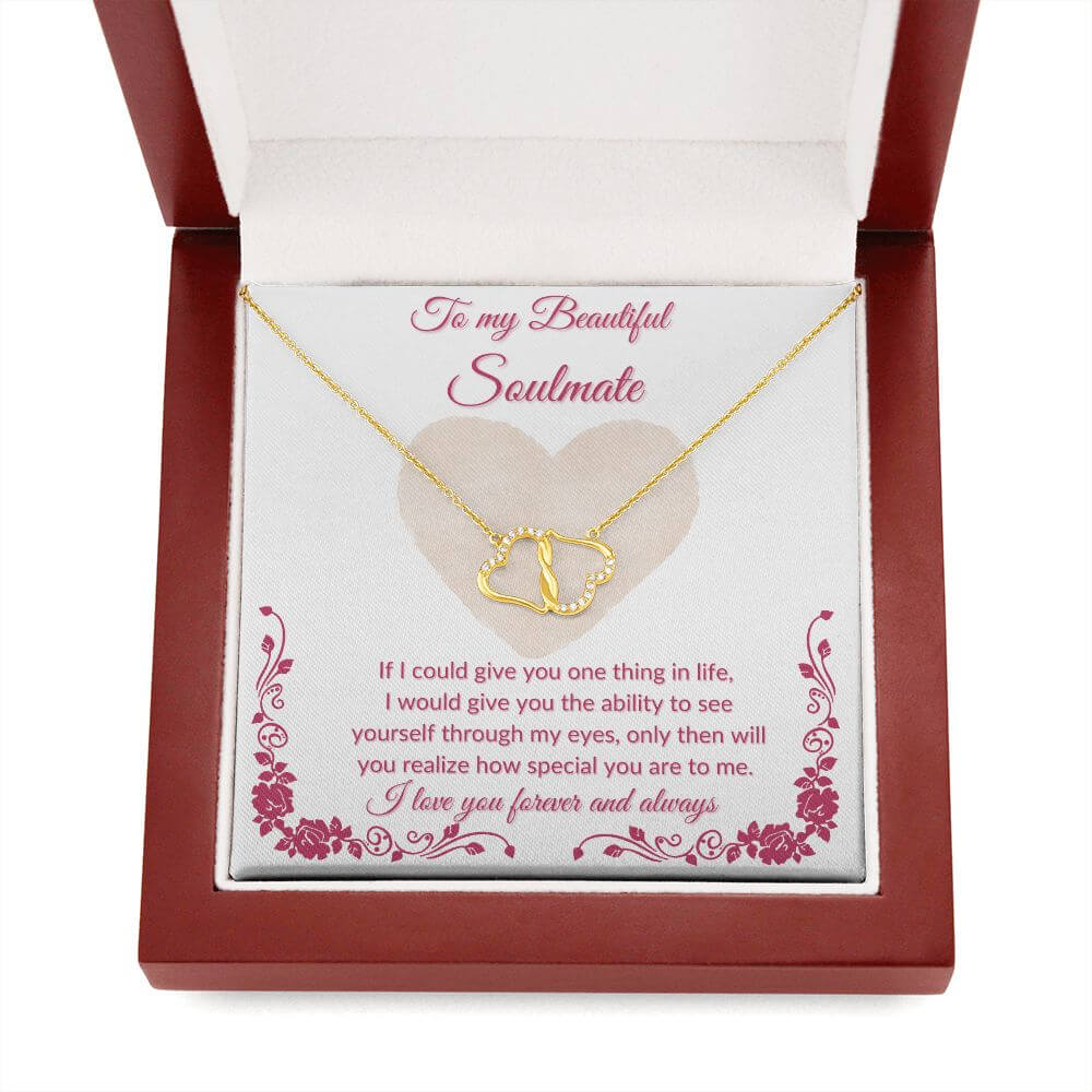To My Soulmate Everlasting Love Necklace, Gifts For Her, Soulmate Necklace Gift For Her, Soulmate Gift, Soulmate Jewelry, Jewelry Gift Her - Best Today's Gifts