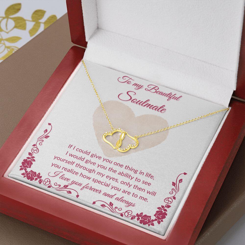 To My Soulmate Everlasting Love Necklace, Gifts For Her, Soulmate Necklace Gift For Her, Soulmate Gift, Soulmate Jewelry, Jewelry Gift Her - Best Today's Gifts