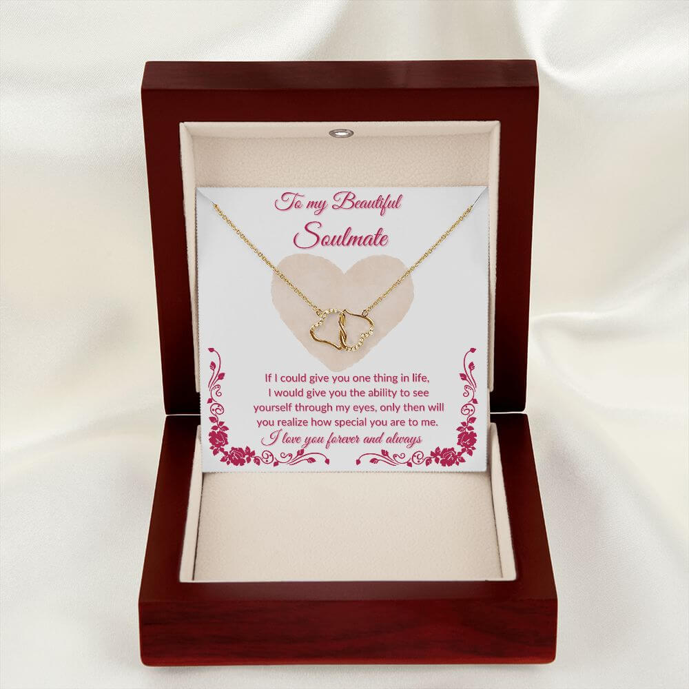 To My Soulmate Everlasting Love Necklace, Gifts For Her, Soulmate Necklace Gift For Her, Soulmate Gift, Soulmate Jewelry, Jewelry Gift Her - Best Today's Gifts