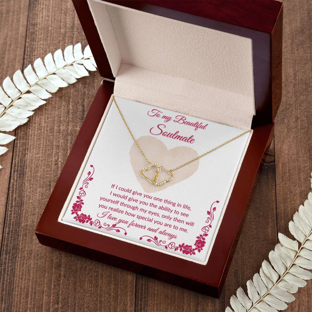 To My Soulmate Everlasting Love Necklace, Gifts For Her, Soulmate Necklace Gift For Her, Soulmate Gift, Soulmate Jewelry, Jewelry Gift Her - Best Today's Gifts