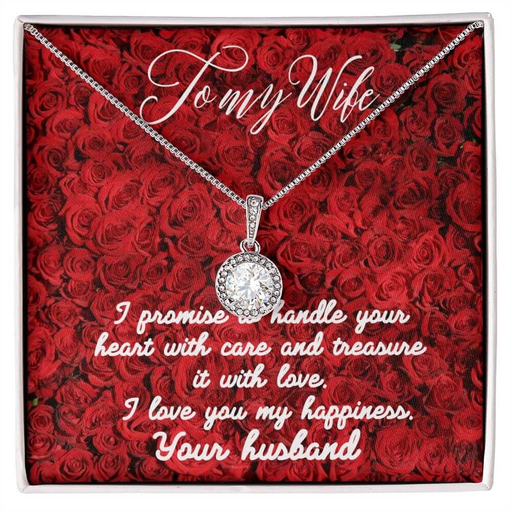 To My Wife Eternal Hope Necklace, Wife Gift From Husband, Anniversary Gift for Wife, Sentimental Gift for Wife, Birthday Gift for Wife - Best Today's Gifts