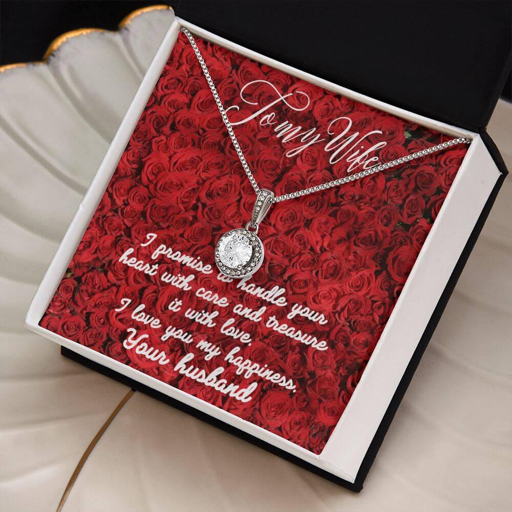 To My Wife Eternal Hope Necklace, Wife Gift From Husband, Anniversary Gift for Wife, Sentimental Gift for Wife, Birthday Gift for Wife - Best Today's Gifts