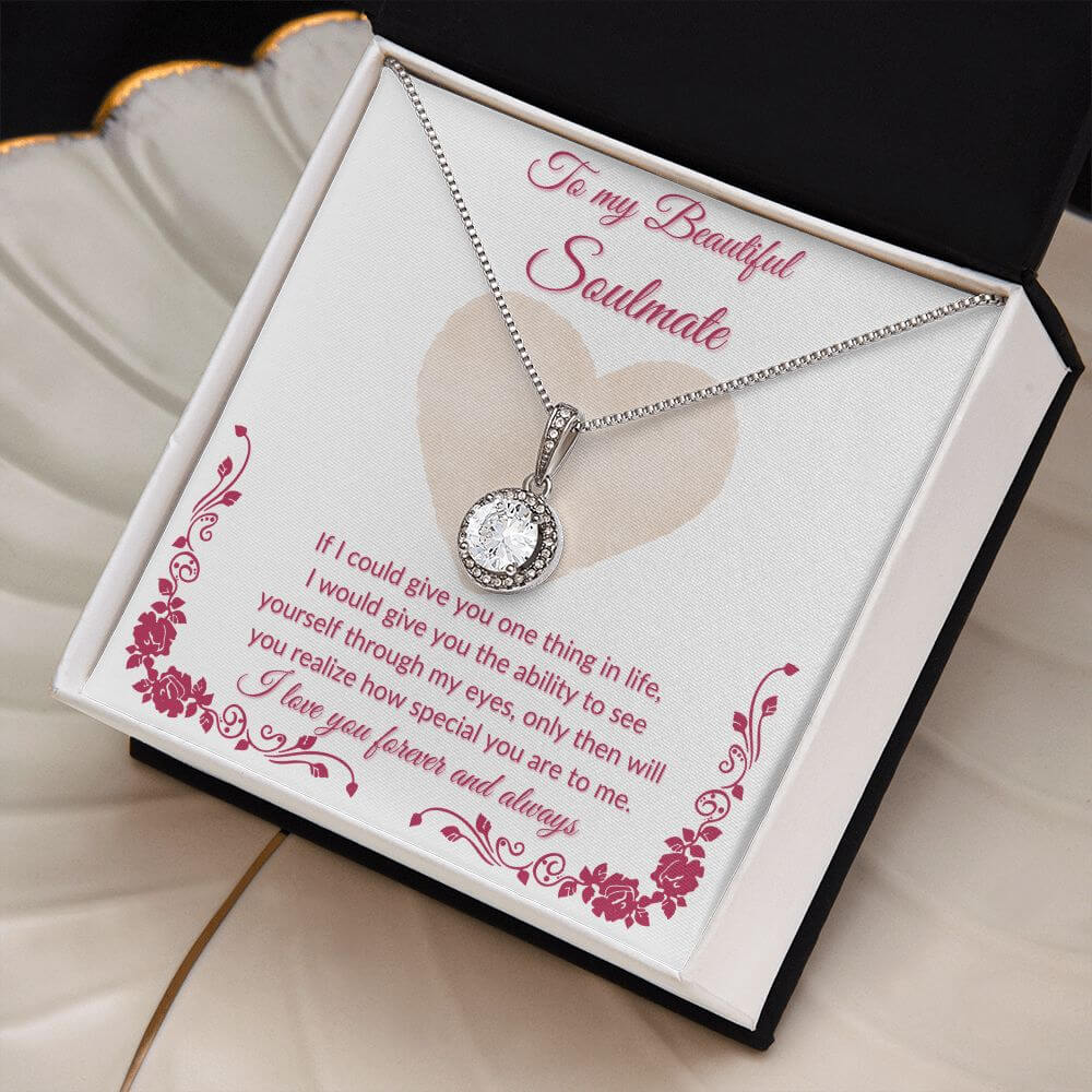 To My Soulmate Eternal Hope Necklace, Necklace For Her, Soulmate Necklace Gift For Her, Soulmate Gift, Soulmate Jewelry, Jewelry Gift Herv - Best Today's Gifts