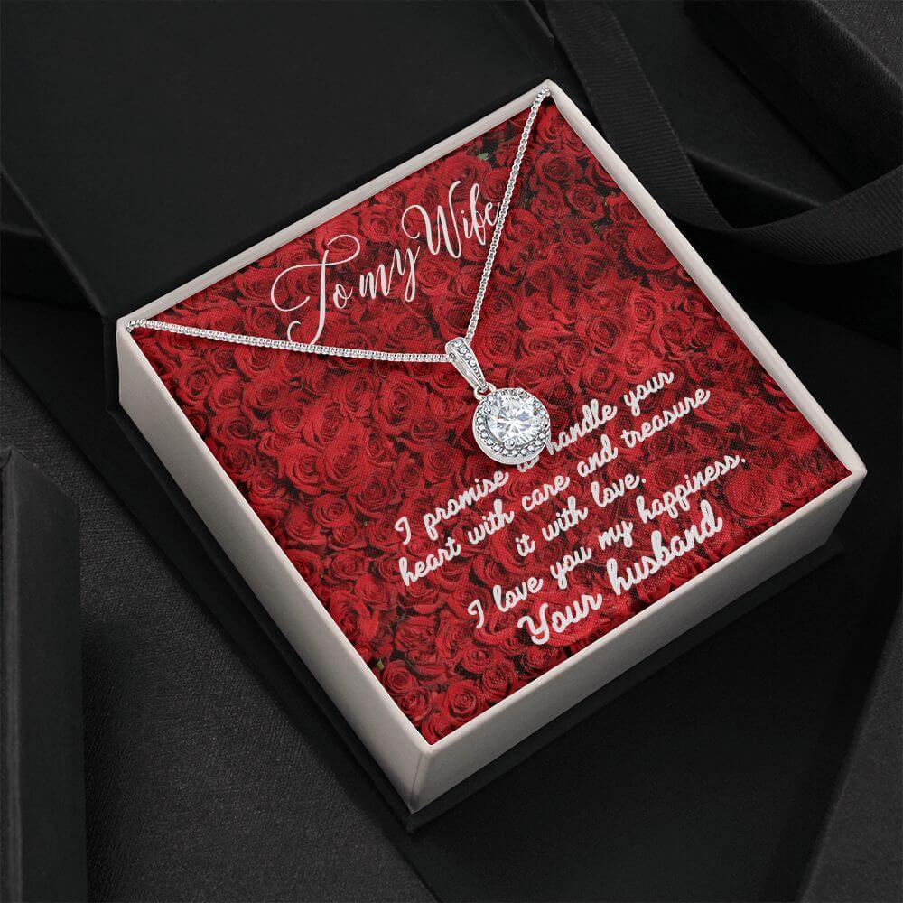 To My Wife Eternal Hope Necklace, Wife Gift From Husband, Anniversary Gift for Wife, Sentimental Gift for Wife, Birthday Gift for Wife - Best Today's Gifts