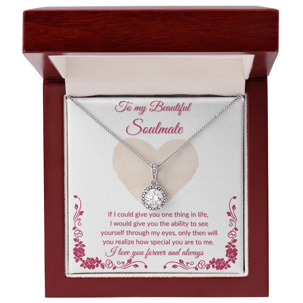 To My Soulmate Eternal Hope Necklace, Necklace For Her, Soulmate Necklace Gift For Her, Soulmate Gift, Soulmate Jewelry, Jewelry Gift Herv - Best Today's Gifts