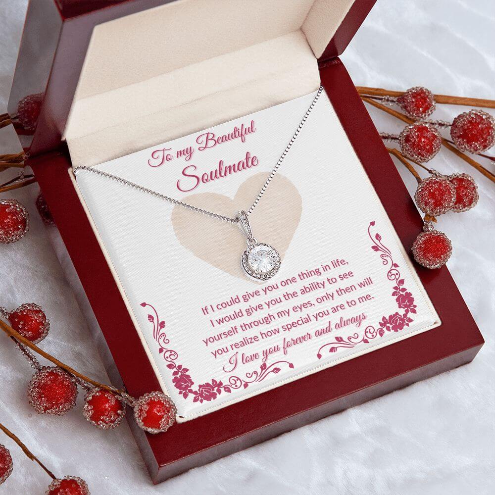 To My Soulmate Eternal Hope Necklace, Necklace For Her, Soulmate Necklace Gift For Her, Soulmate Gift, Soulmate Jewelry, Jewelry Gift Herv - Best Today's Gifts