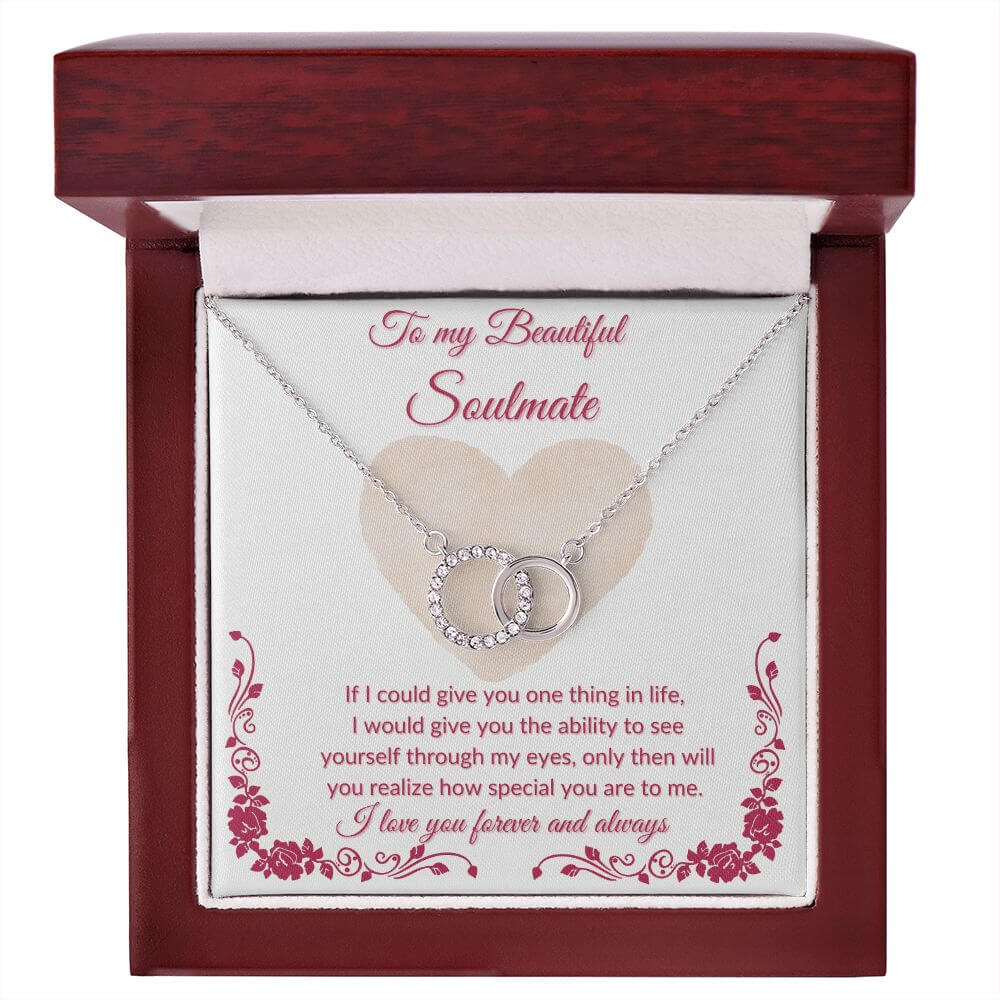 To My Soulmate Perfect Pair Necklace, Necklace For Her, Soulmate Necklace Gift For Her, Soulmate Gift, Soulmate Jewelry, Jewelry Gift Her - Best Today's Gifts
