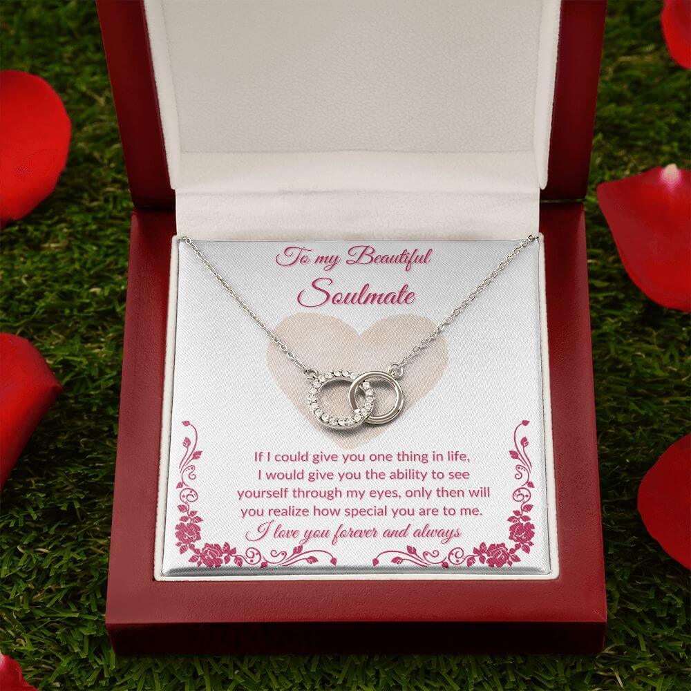 To My Soulmate Perfect Pair Necklace, Necklace For Her, Soulmate Necklace Gift For Her, Soulmate Gift, Soulmate Jewelry, Jewelry Gift Her - Best Today's Gifts