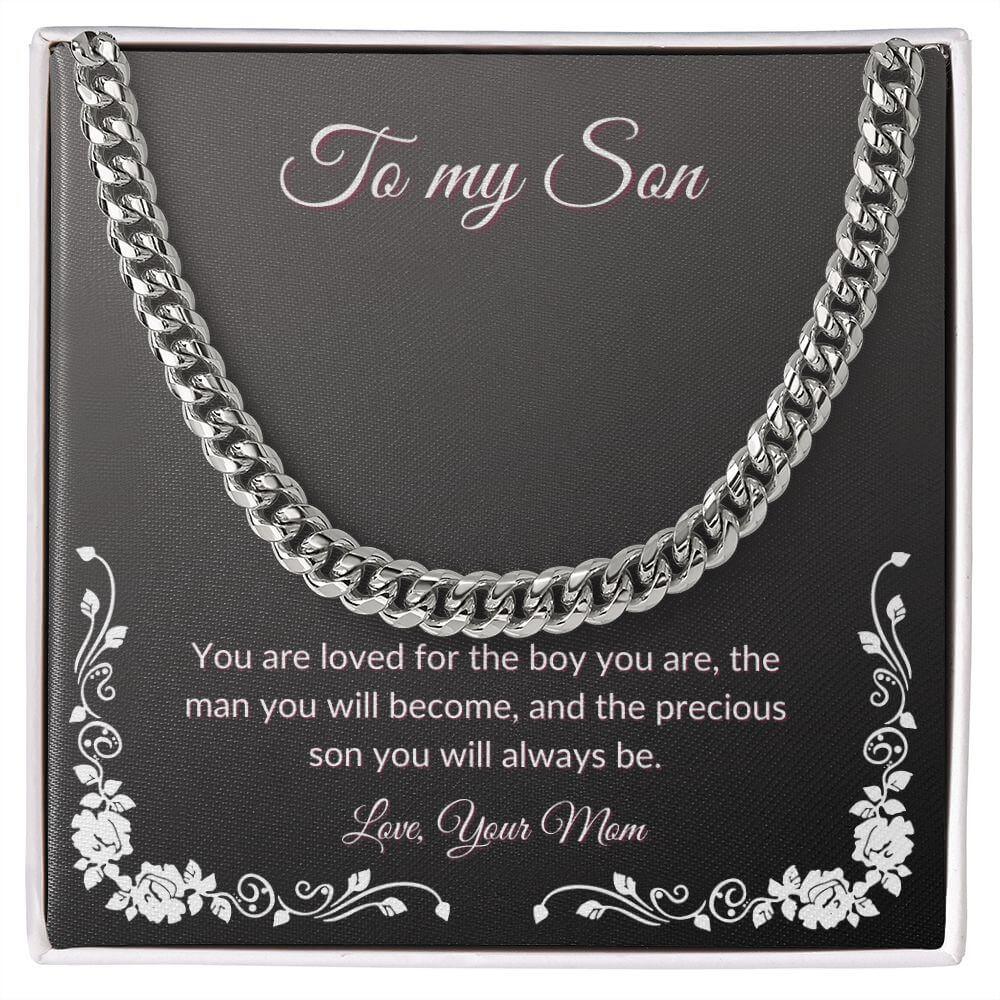 Cuban Link Chain Necklace - From Mom to Son - Best Today's Gifts
