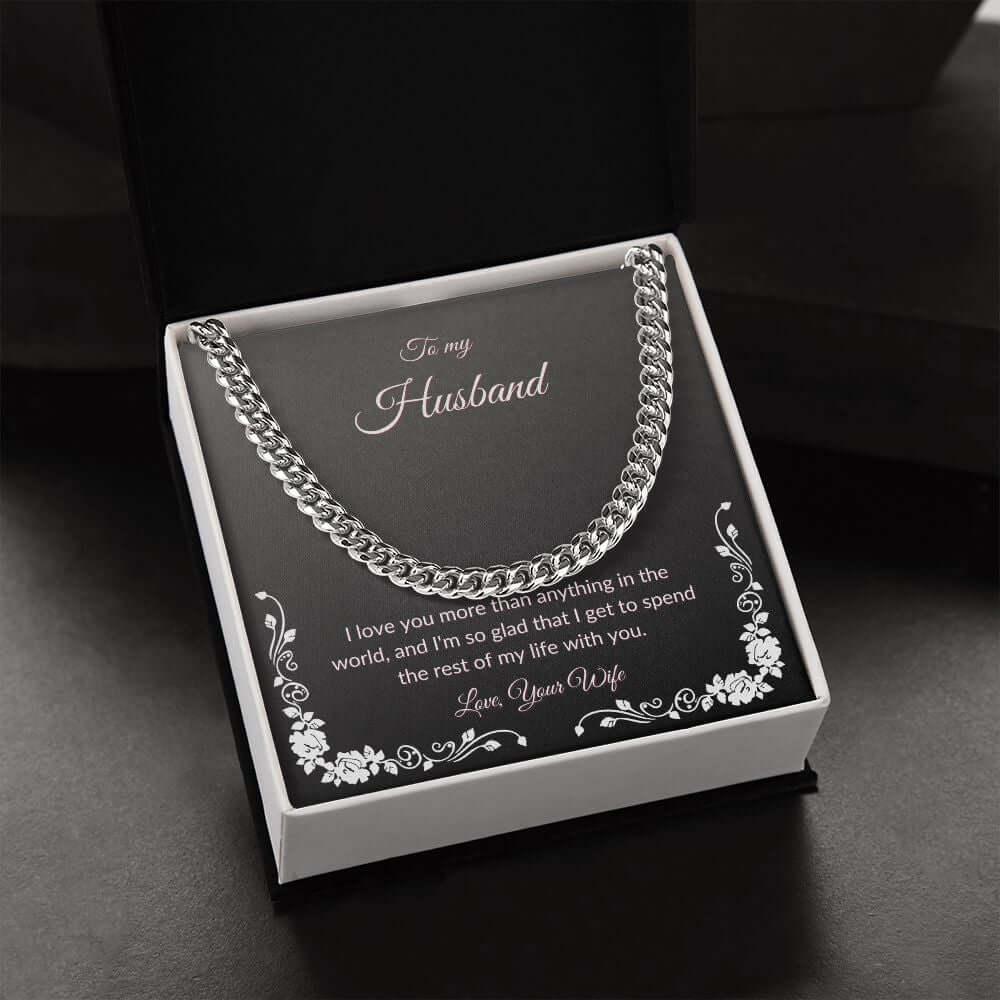 Cuban Link Chain Necklace To My Husband - Best Today's Gifts