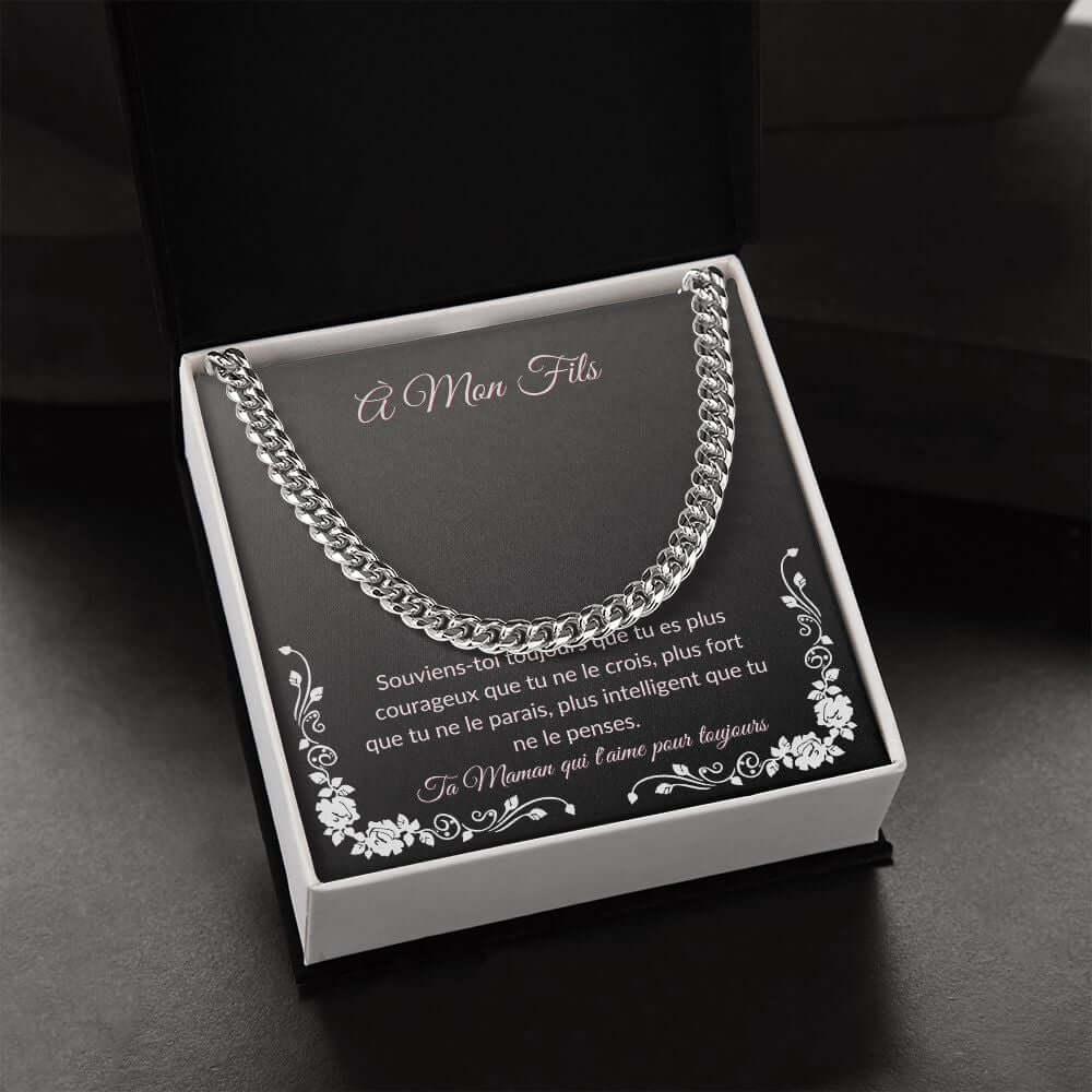 Cuban Link Chain Necklace - De maman à son fils - Best Today's Gifts