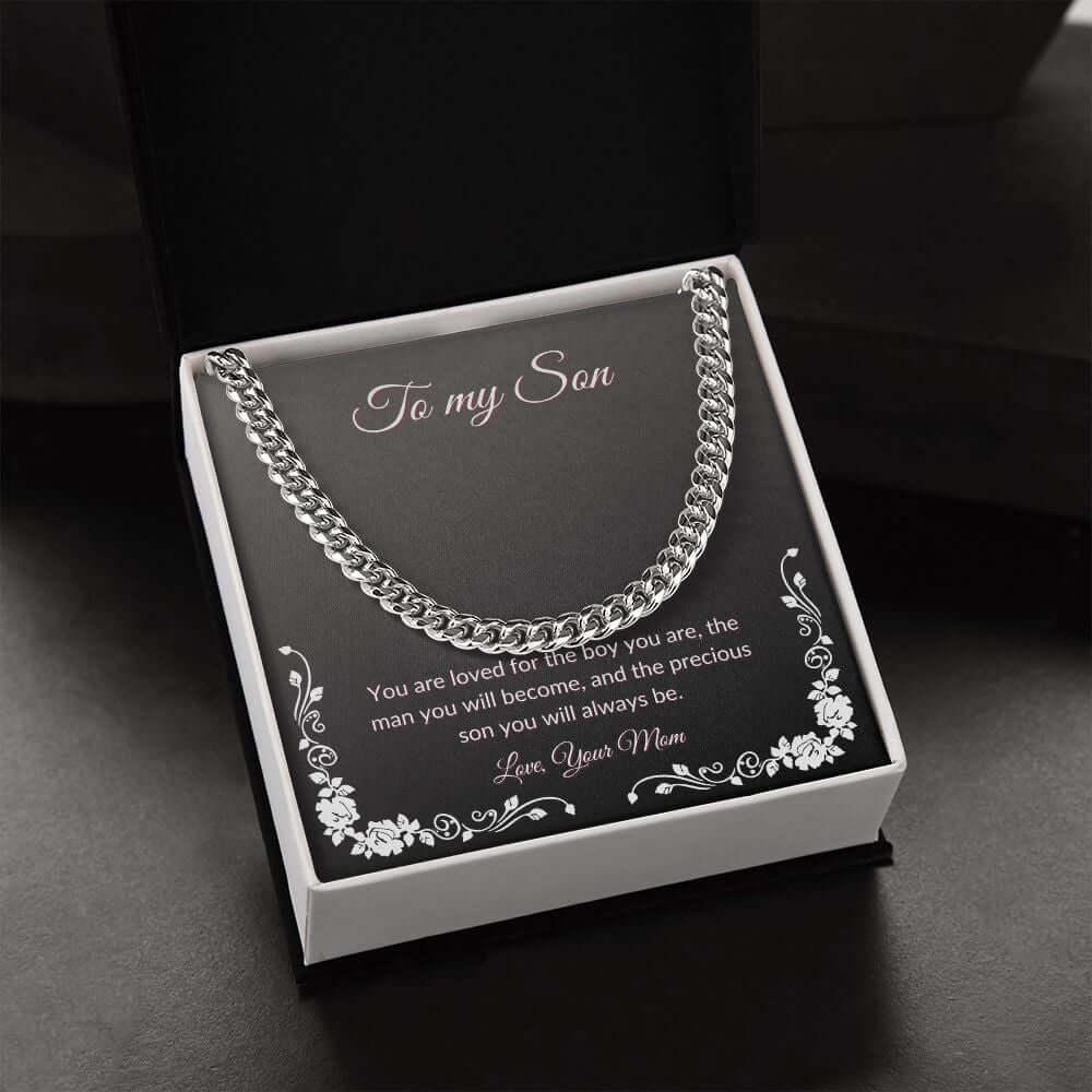 Cuban Link Chain Necklace - From Mom to Son - Best Today's Gifts