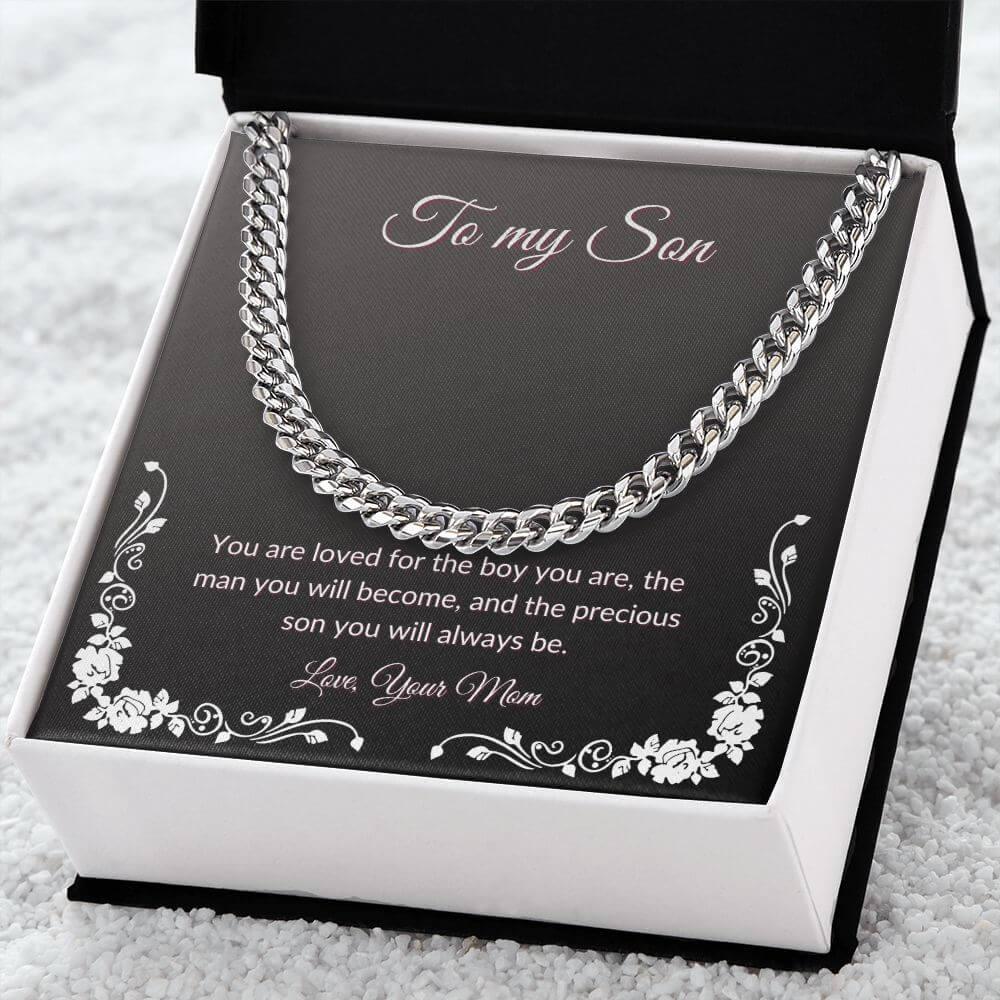 Cuban Link Chain Necklace - From Mom to Son - Best Today's Gifts
