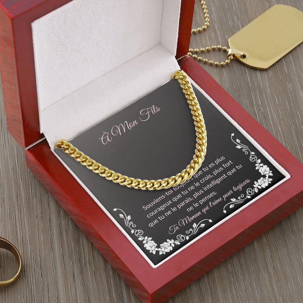Cuban Link Chain Necklace - De maman à son fils - Best Today's Gifts