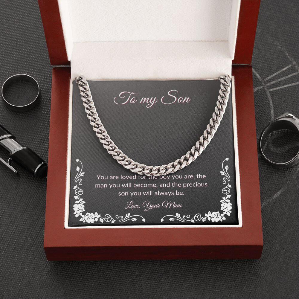 Cuban Link Chain Necklace - From Mom to Son - Best Today's Gifts