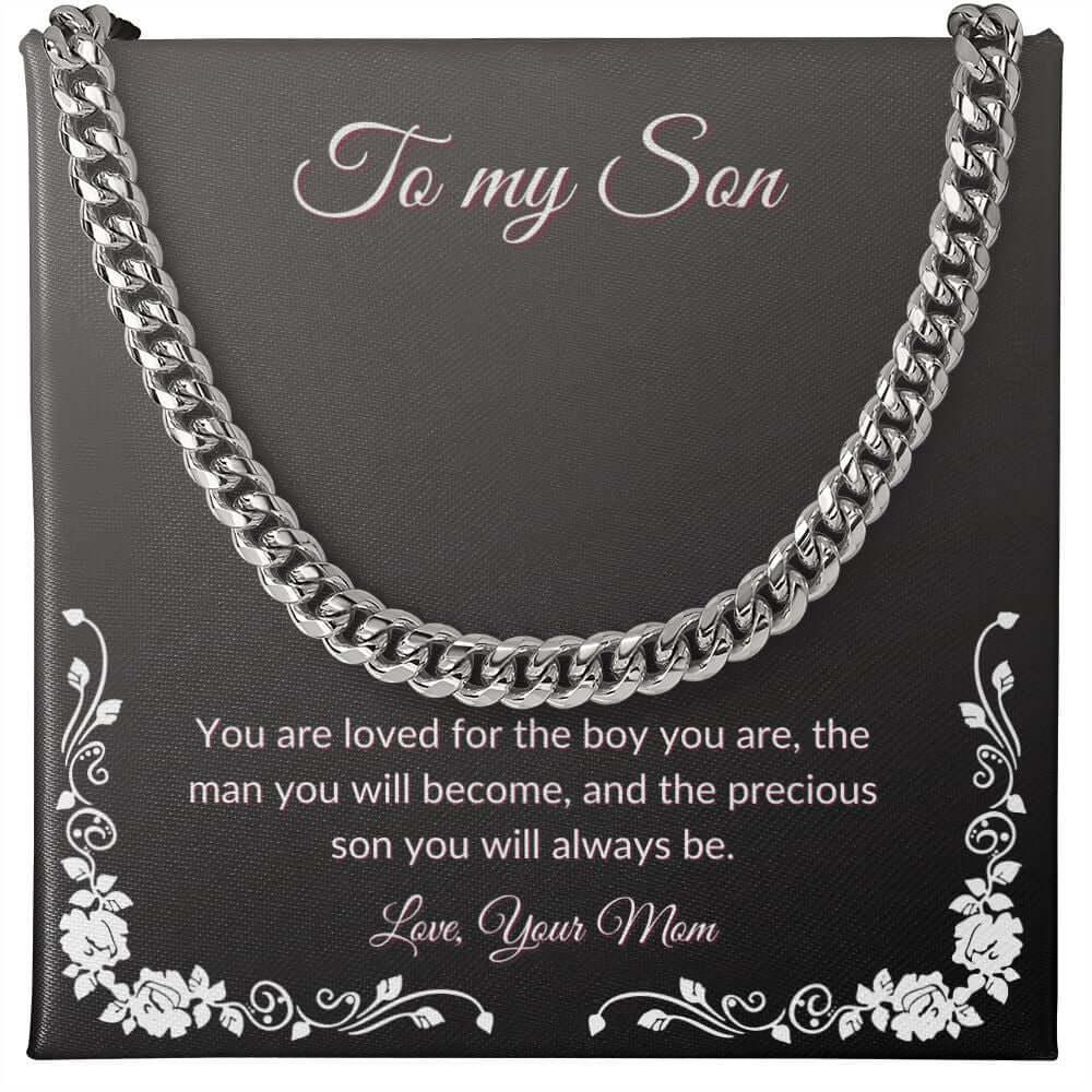 Cuban Link Chain Necklace - From Mom to Son - Best Today's Gifts