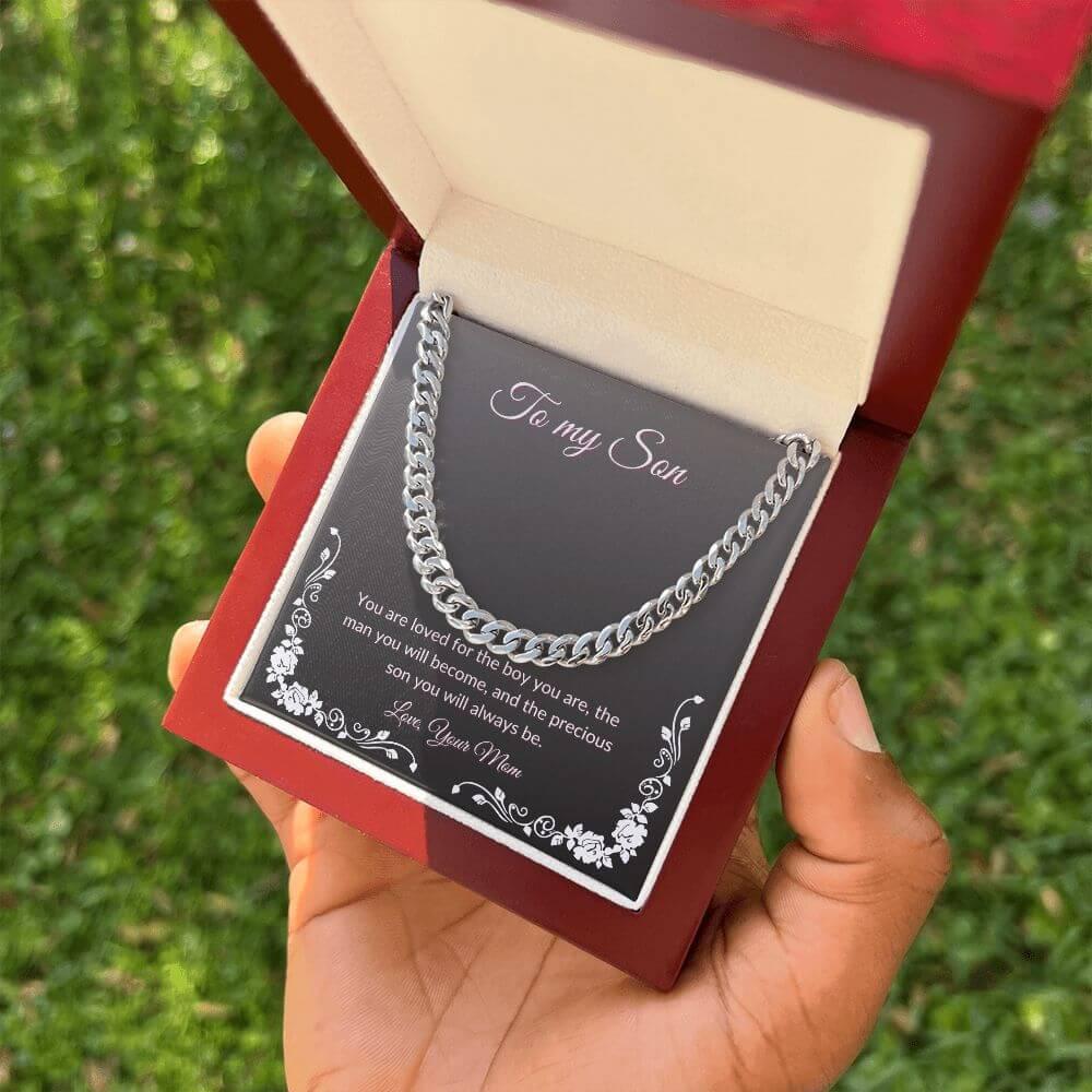 Cuban Link Chain Necklace - From Mom to Son - Best Today's Gifts