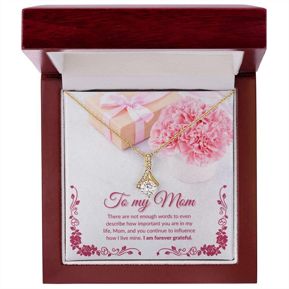 To My Mom Alluring Beauty Necklace, Alluring Beauty Necklace From Daughter, Alluring Beauty Necklace From Son, Housewarming Gift For Mom - Best Today's Gifts