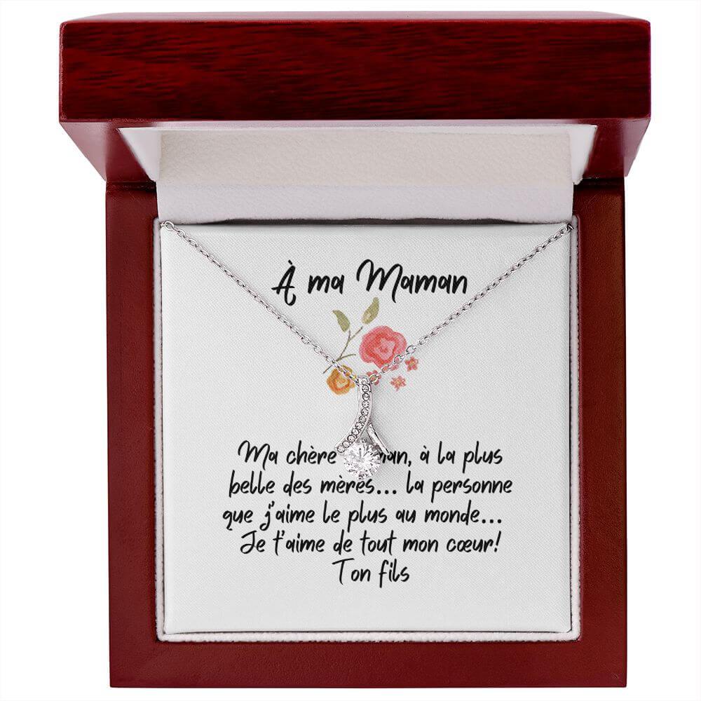 À ma Maman , Alluring Beauty Necklace, de la part de ton fils - Best Today's Gifts