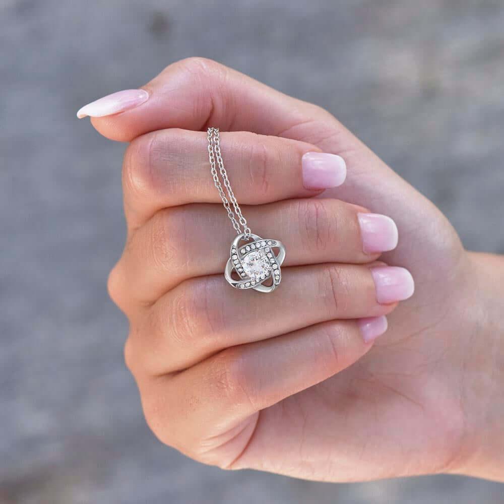 À ma Maman, Love Knot Necklace, de la part de ton fils - Best Today's Gifts