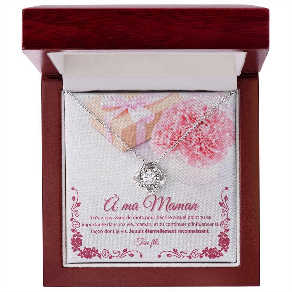 À ma Maman, Love Knot Necklace, de la part de ton fils - Best Today's Gifts