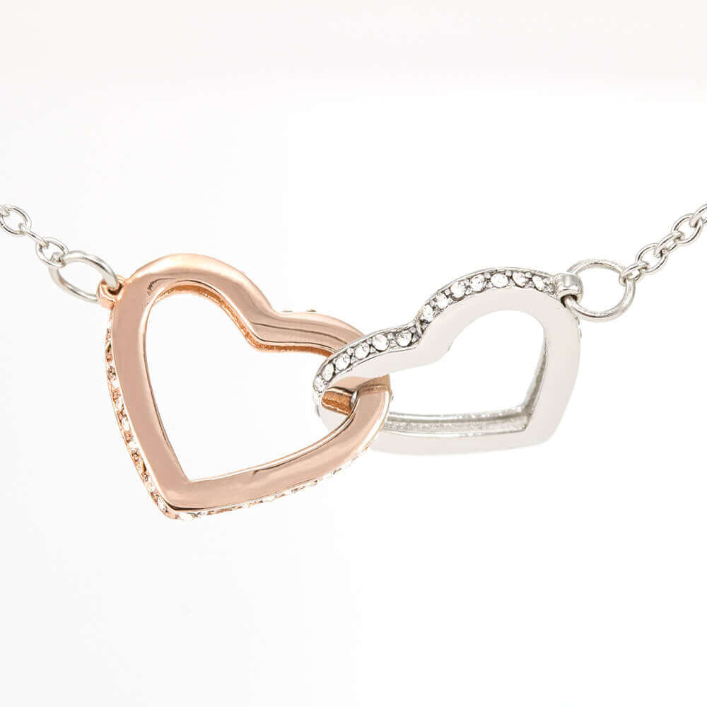 À ma Maman, Interlocking Hearts Necklace, de la part de ta fille - Best Today's Gifts