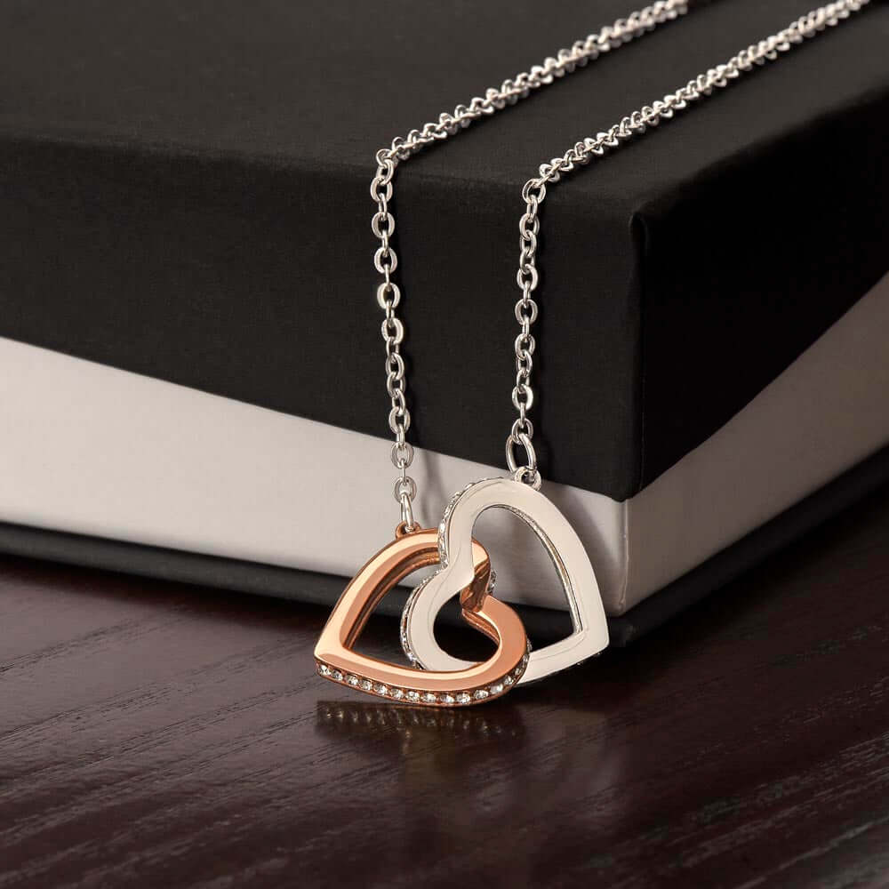À mon âme sœur, Interlocking Hearts Necklace - Best Today's Gifts