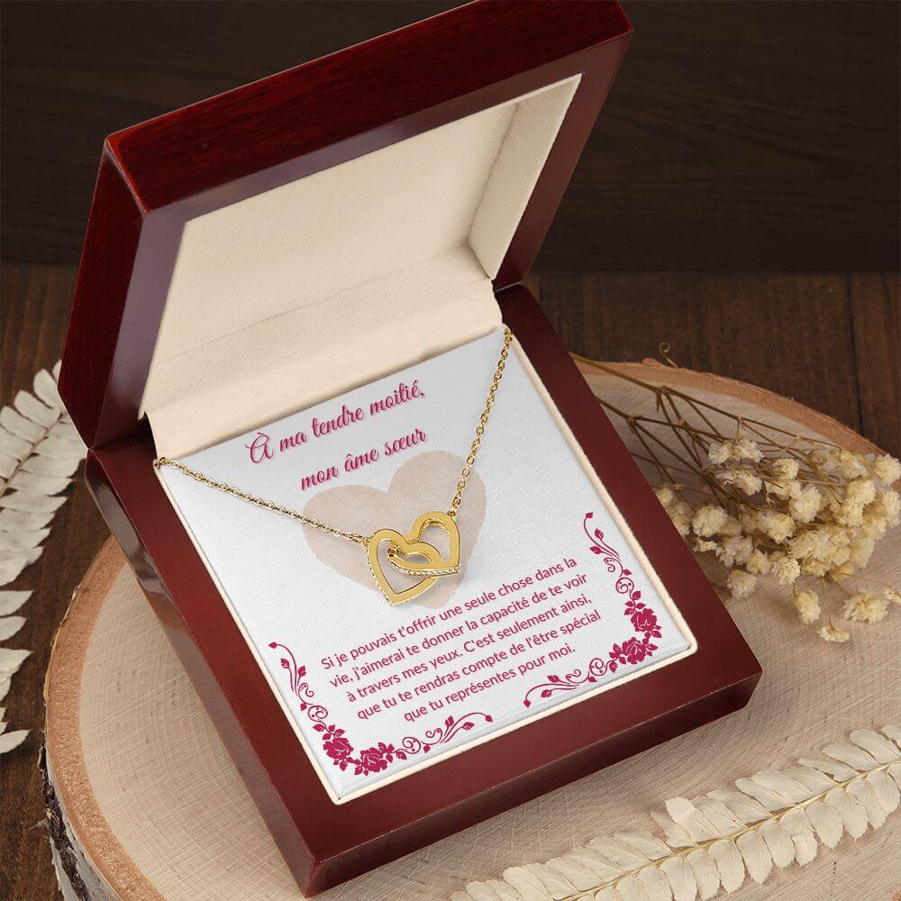 À mon âme sœur, Interlocking Hearts Necklace - Best Today's Gifts