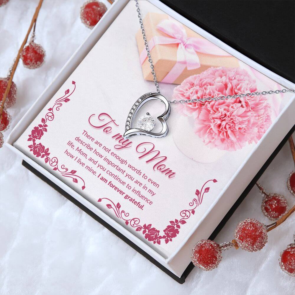 To My Mom Forever Love Necklace, Forever Love Necklace From Daughter, Forever Love Necklace From Son, Housewarming Gift For My Mom
