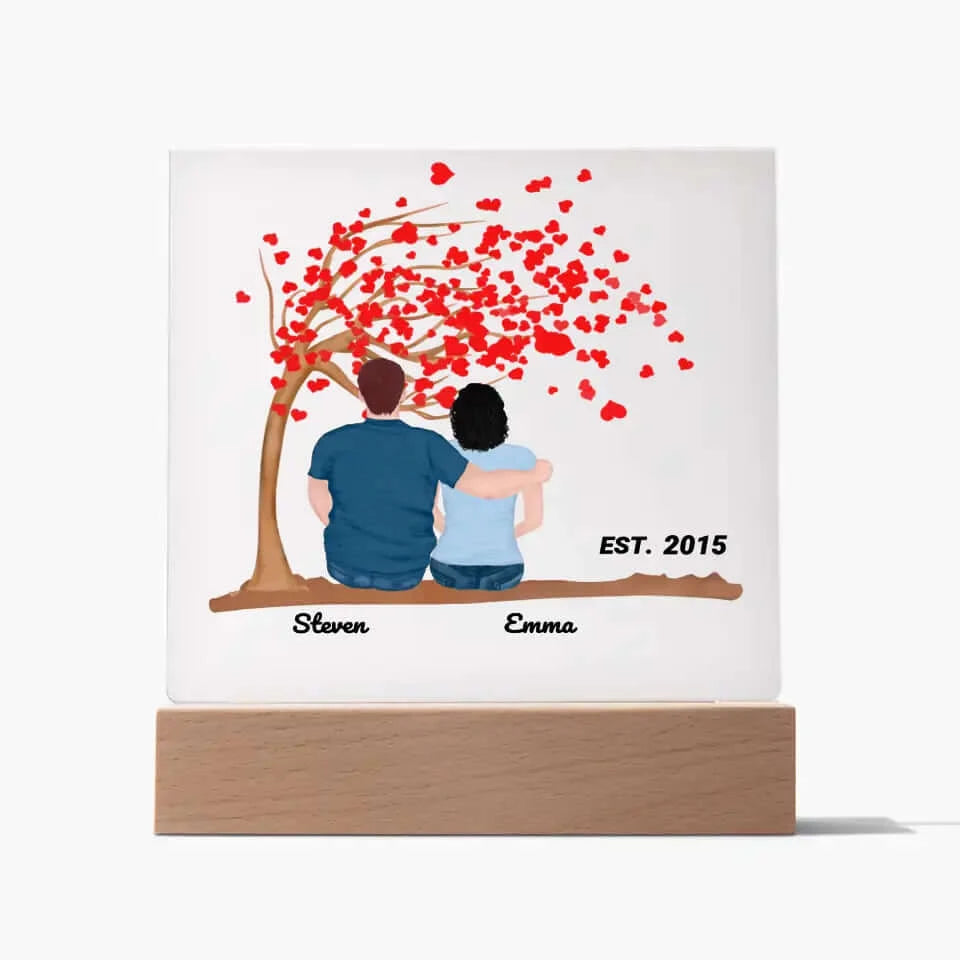 Personalized Couple Square Acrylic Plaque Gift - Best Today's Gifts