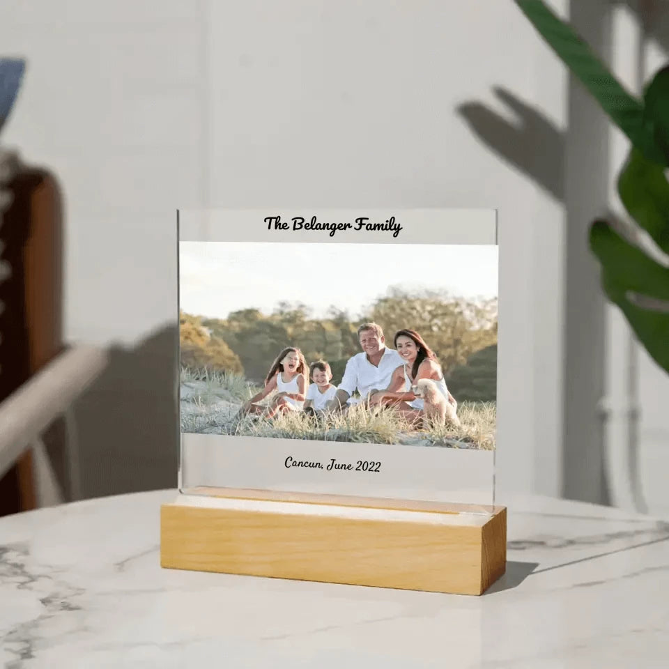 Personalized Square Acrylic Plaque Photo Upload Gift - Best Today's Gifts