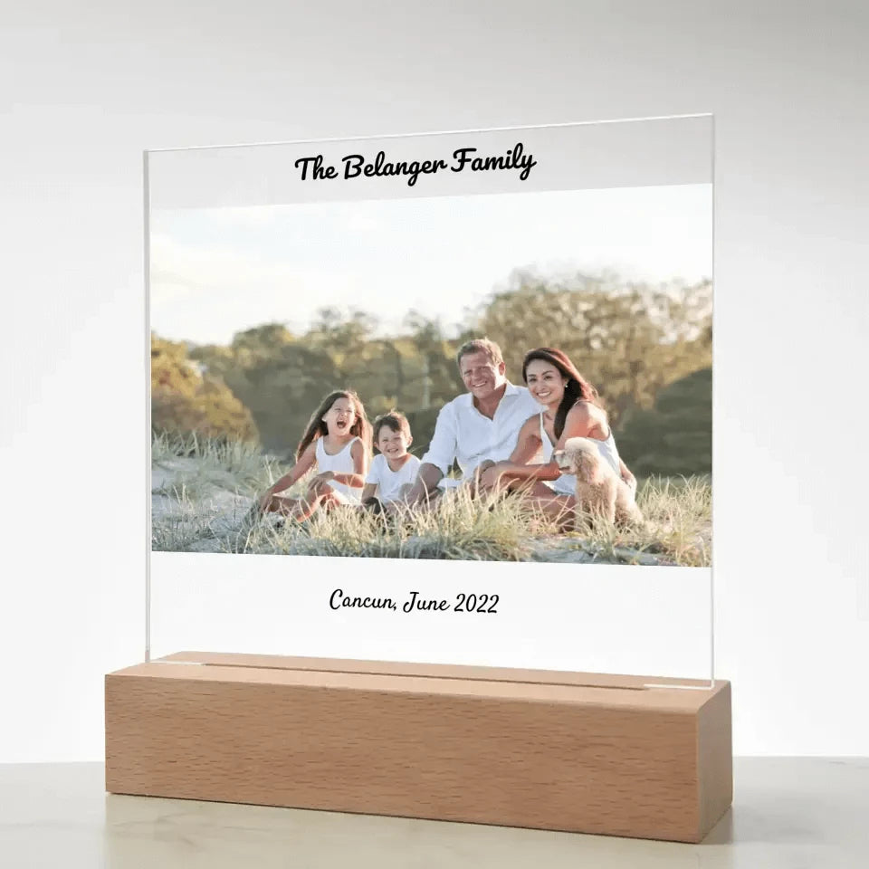 Personalized Square Acrylic Plaque Photo Upload Gift - Best Today's Gifts