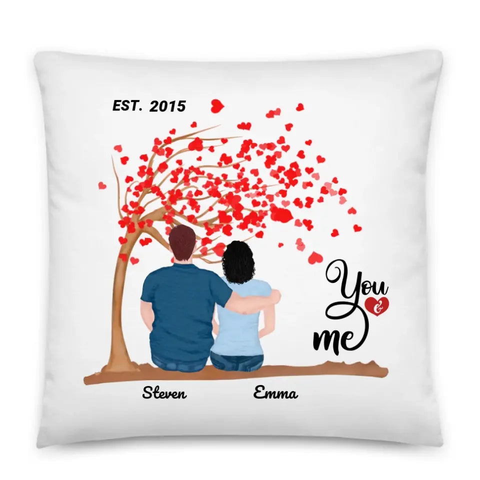 Valentine's Gifts For Couples - Personalized Pillow - You & Me - Best Today's Gifts