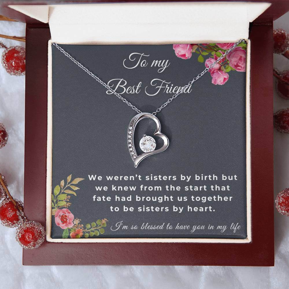 To My Best Friend Forever Love Necklace, Friendship Jewelry, Personalized Gift For Best Friend, Best Friend Necklace - Best Today's Gifts