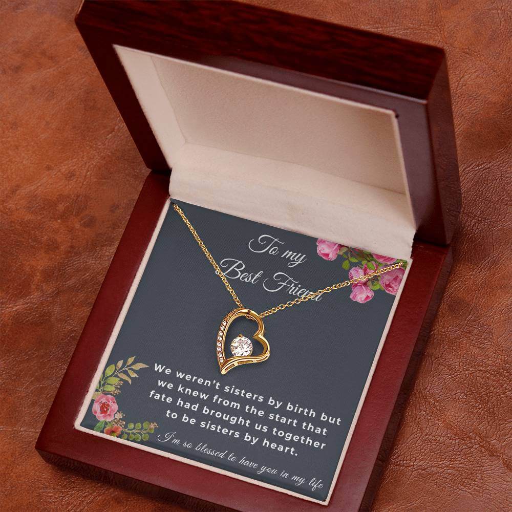 To My Best Friend Forever Love Necklace, Friendship Jewelry, Personalized Gift For Best Friend, Best Friend Necklace - Best Today's Gifts