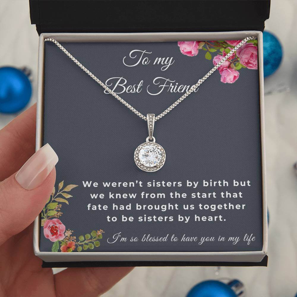 To My Best Friend Eternal Hope Necklace, Friendship Jewelry, Personalized Gift For Best Friend, Best Friend Necklace - Best Today's Gifts