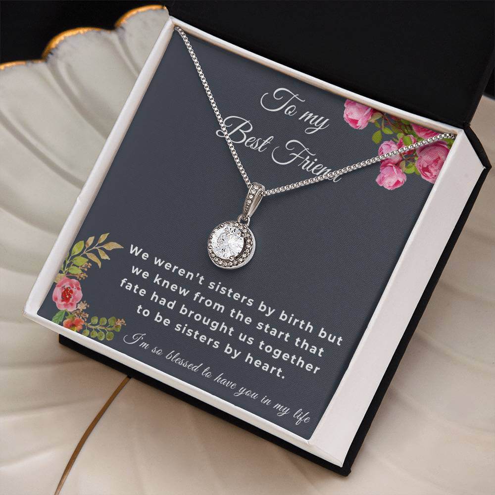 To My Best Friend Eternal Hope Necklace, Friendship Jewelry, Personalized Gift For Best Friend, Best Friend Necklace - Best Today's Gifts